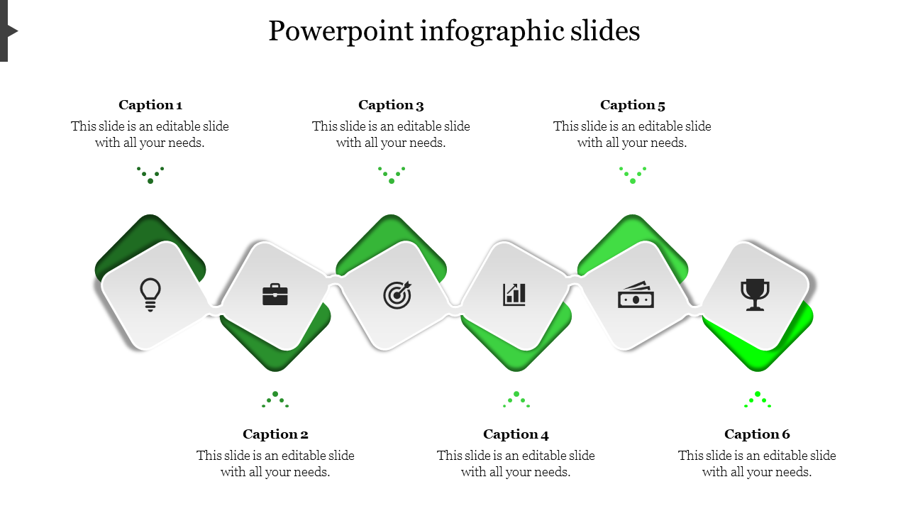 powerpoint infographic slides-Green
